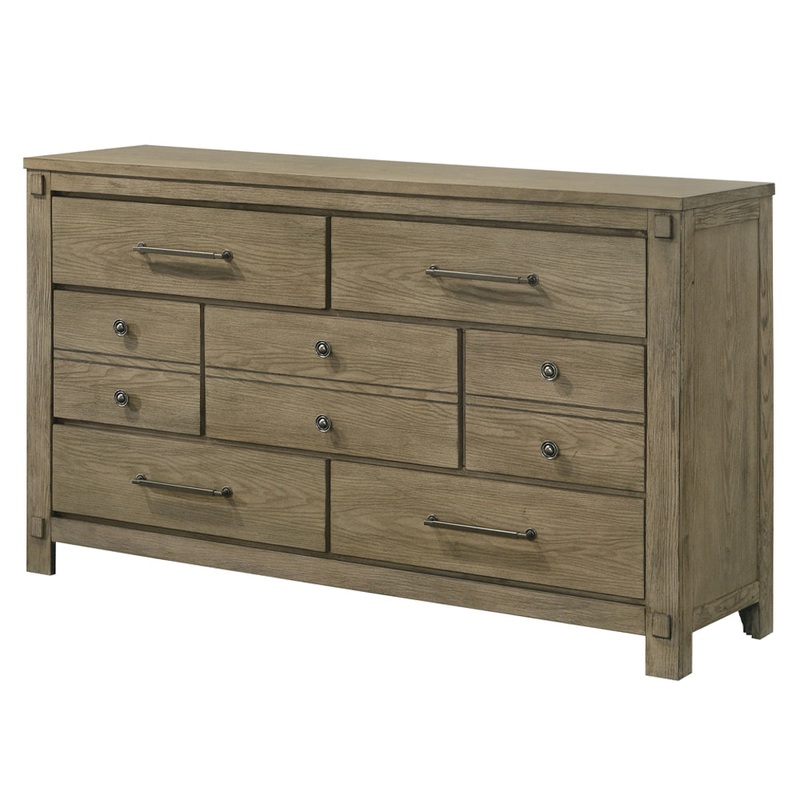 ACME Colton Antique White Oak Dresser Model BD05295