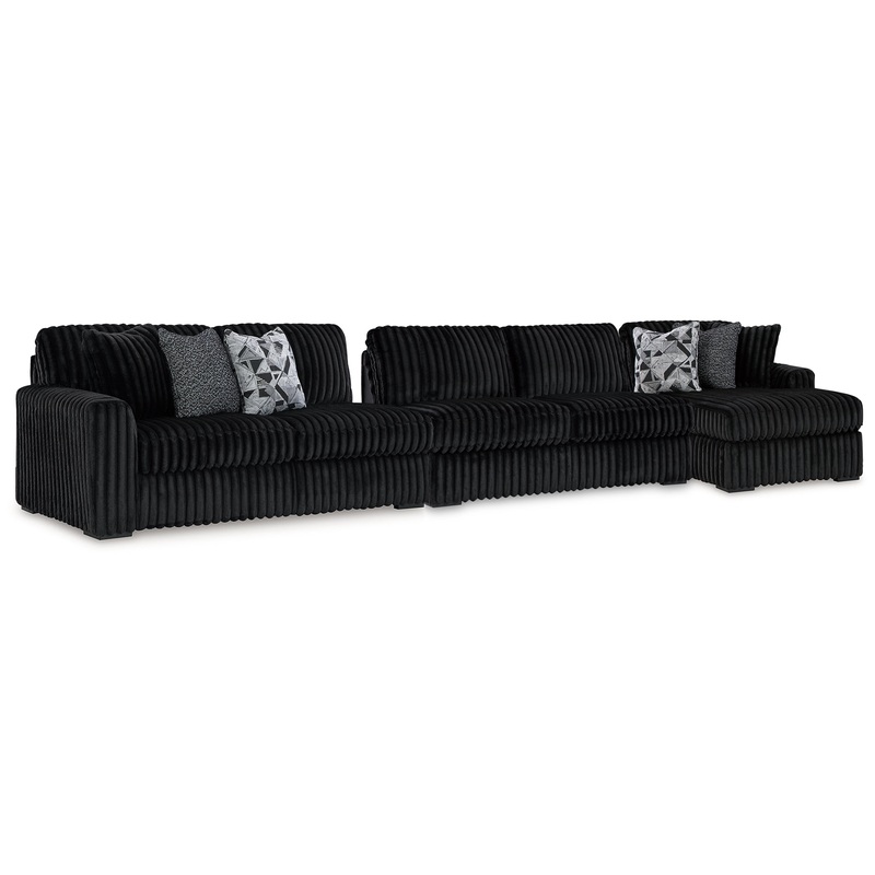 Midnight-Madness 3-Piece Sectional with Chaise