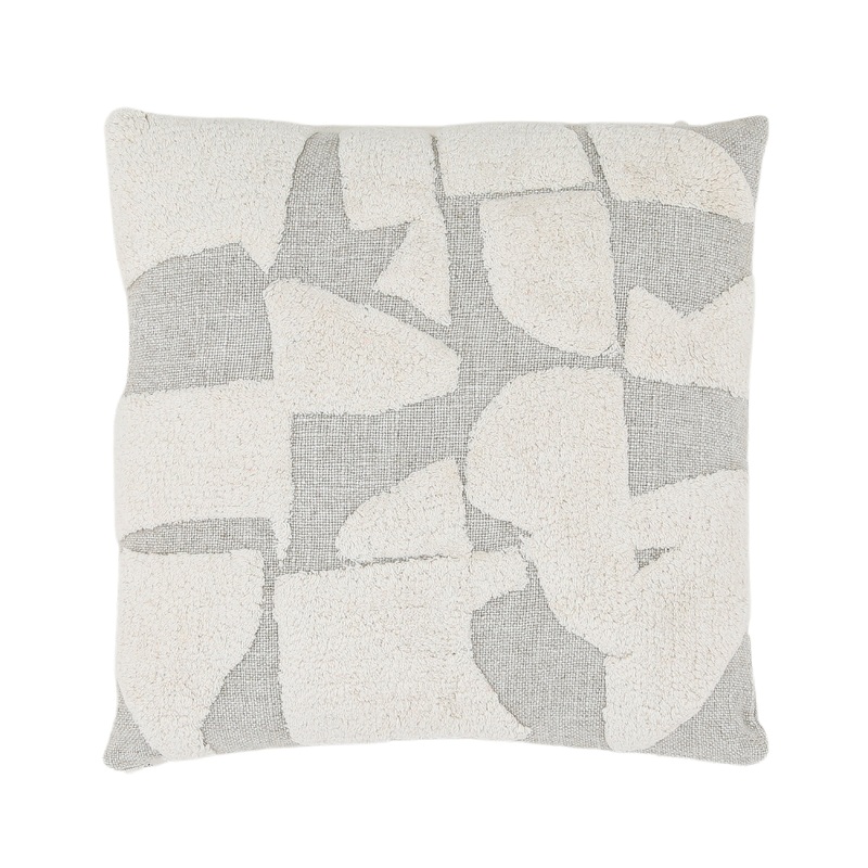 Rovina Grey and White Pillow|Grey and White