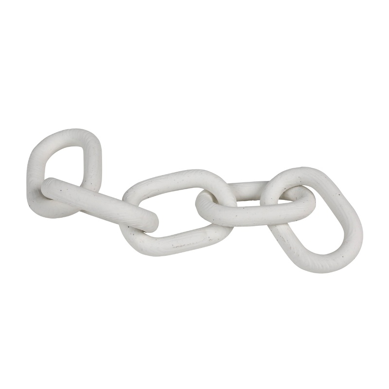 Gabriela White Chain Link|White