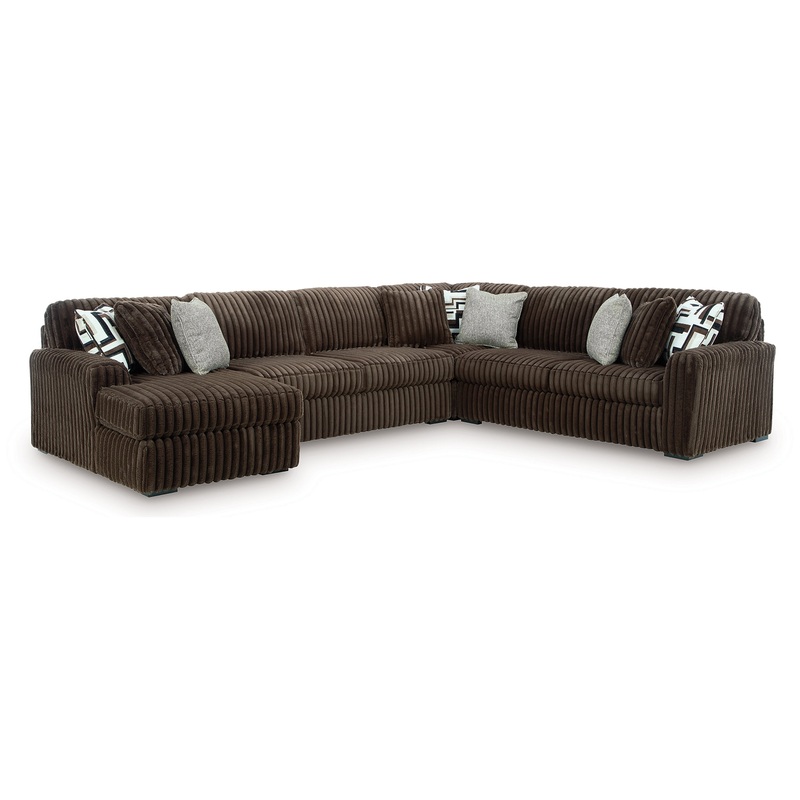 Midnight-Madness 4-Piece Sectional with Chaise
