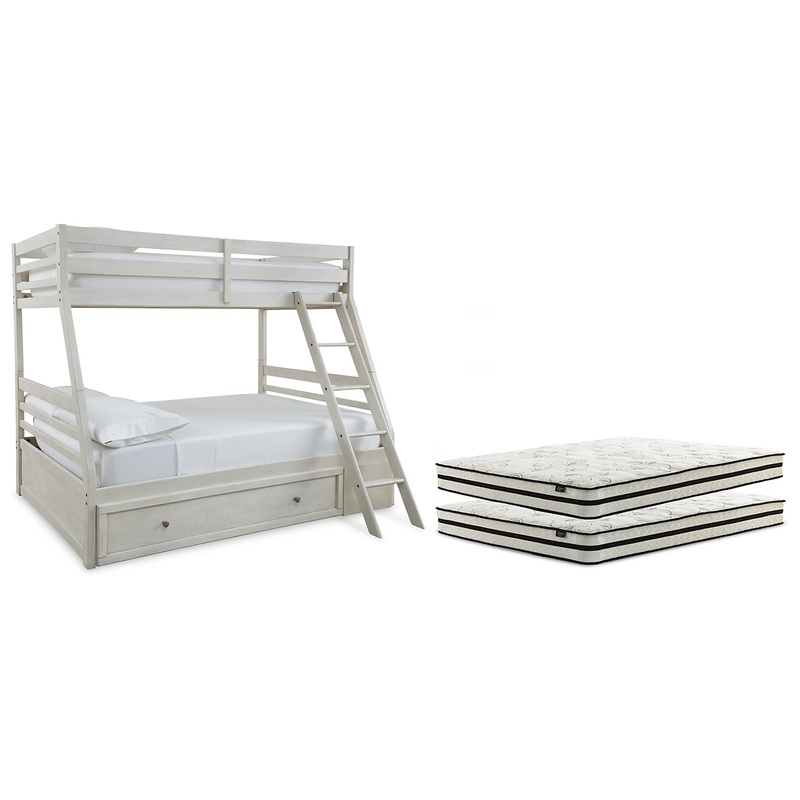 Robbinsdale Twin over Full with Storage and Mattresses