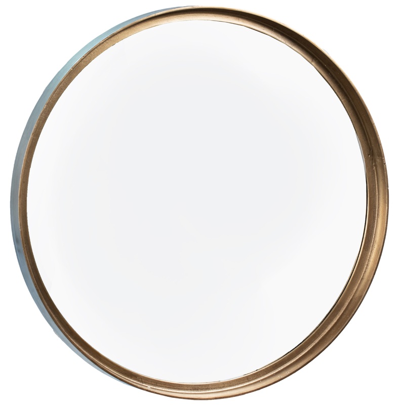 Emerald Antique Brass Finish Mirror