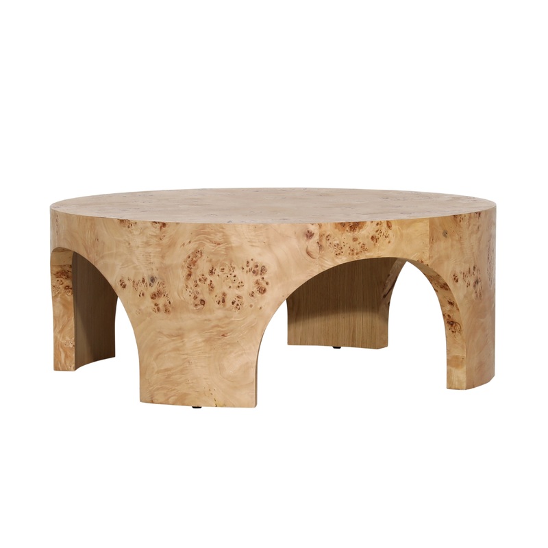 Paulette Natural Burl Coffee Table