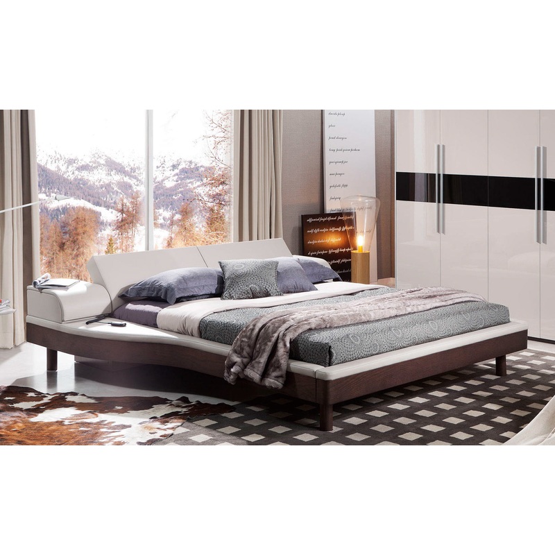 Portofino Adjustable Leatherette Bed With Built In Nightstands Model VGWCPORTOFINO-1