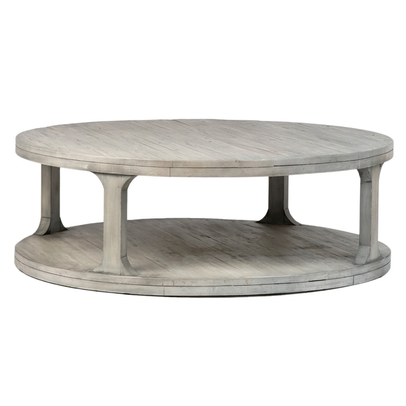 Amiston Antique Whitewash Sealed Finish Coffee Table