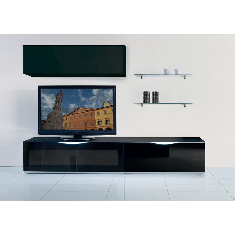 Mo Usa3 Modena Modern Black Tv Entertainment System Made In Italy Model VGMUMO-USA3-NE