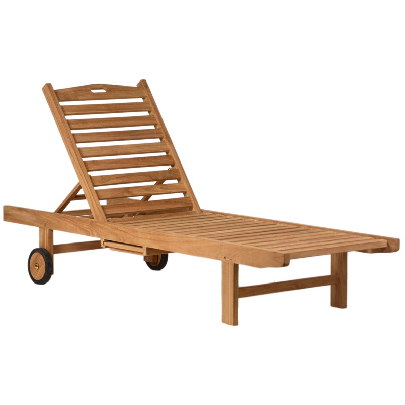 Andy Natural Finish Outdoor Chaise