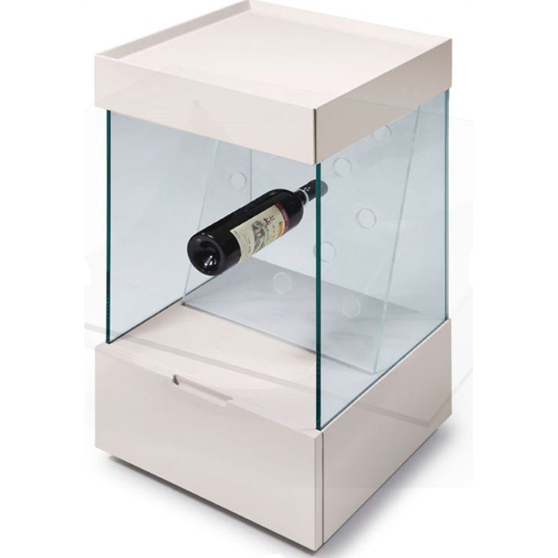 Modrest Vine Contemporary White Wine Shelf Model VGWCB123-WHT