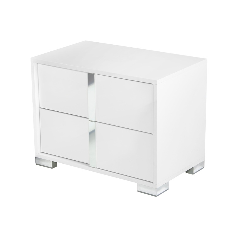 Modrest San Marino Modern White Nightstand Model VGACSANMARINO-NS-WHT