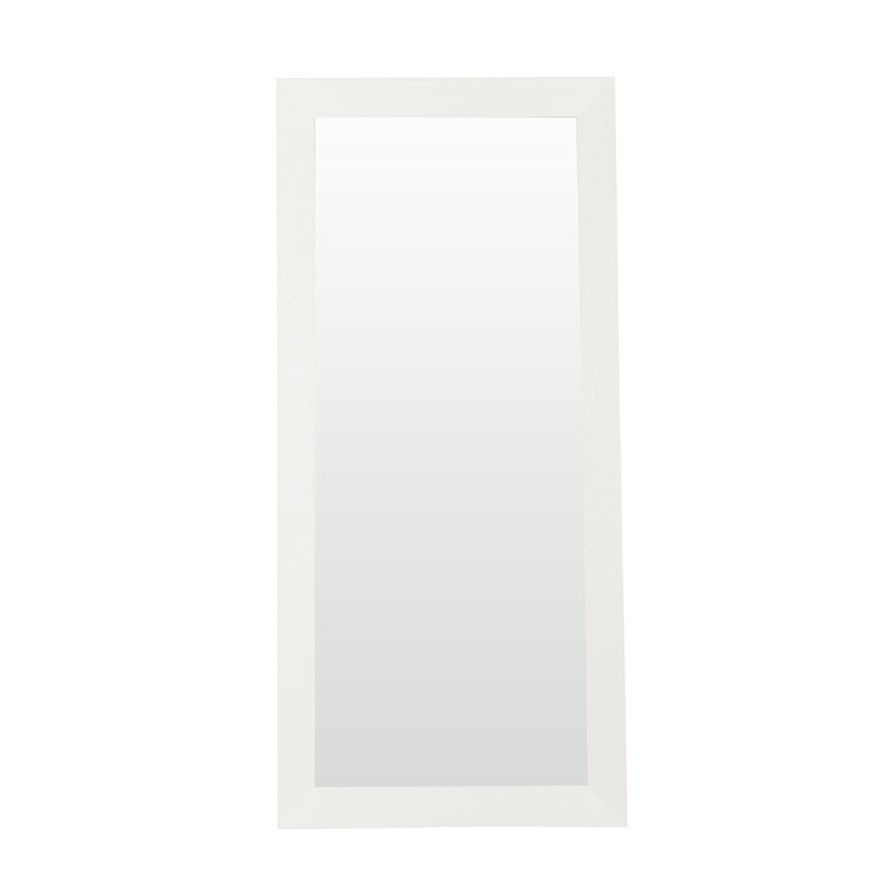 A&X Regal Modern White Crocodile Floor Mirror Model VGUNAK421-WHT