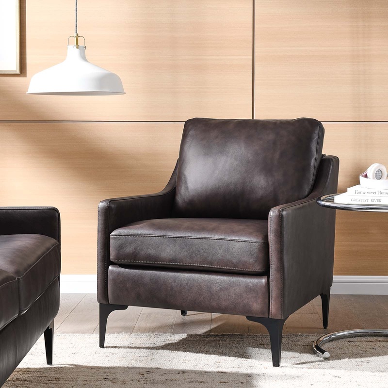 Corland Leather Armchair Modway Model: eei-6022