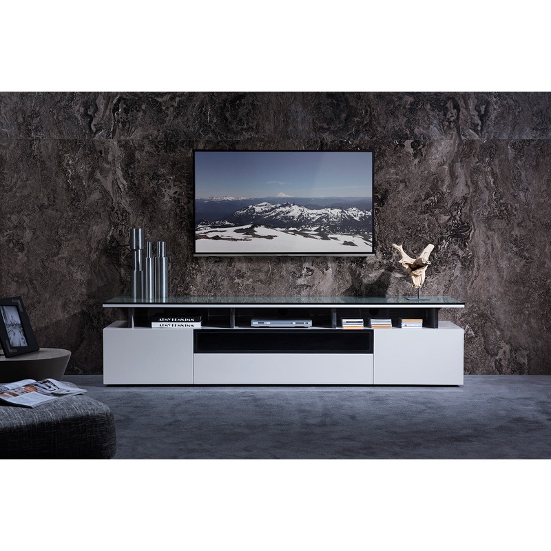 Modrest Hurst Contemporary Grey Gloss Tv Stand Model VGWCTV-G04-GRY