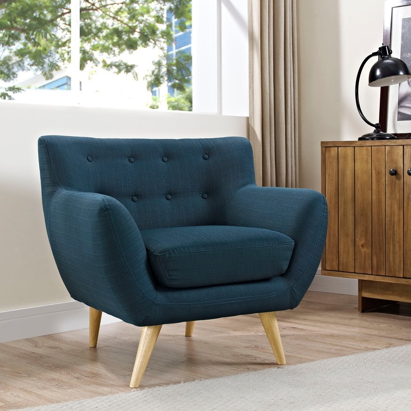 Remark Upholstered Fabric Armchair Modway Model: eei-1631