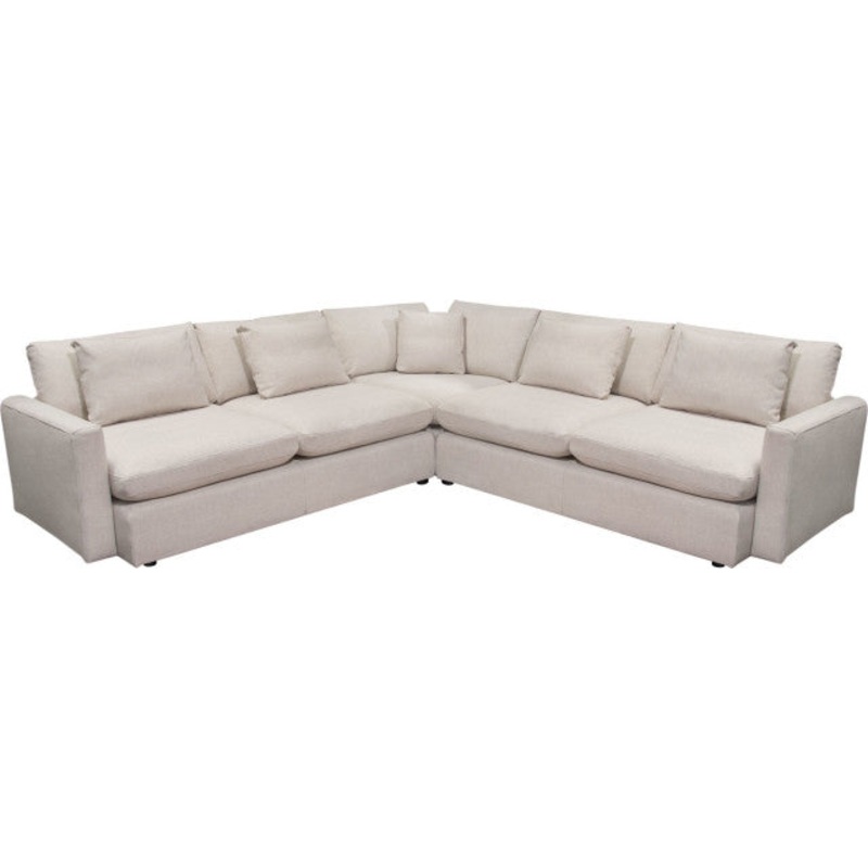 Arcadia 3PC Corner Sectional – Cream By Diamond Sofa