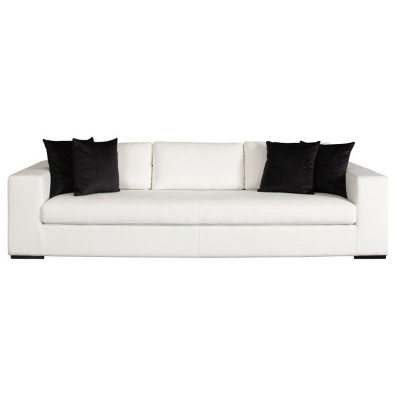 Muse Sofa in Mist White Performance Fabric By Diamond Sofa