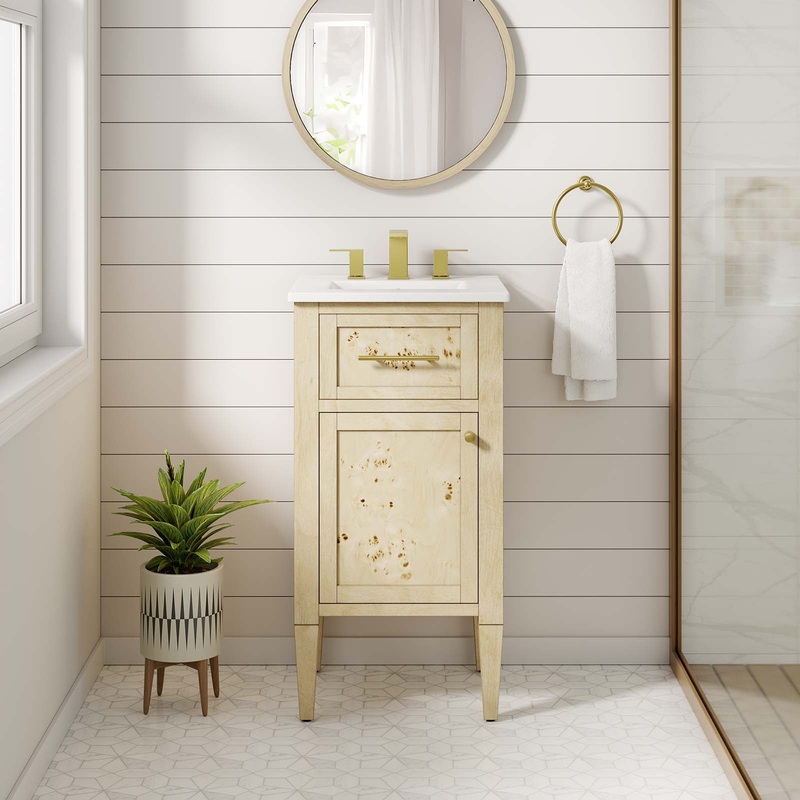 Elysian 18 Wood Bathroom Vanity Modway Model: eei-6435