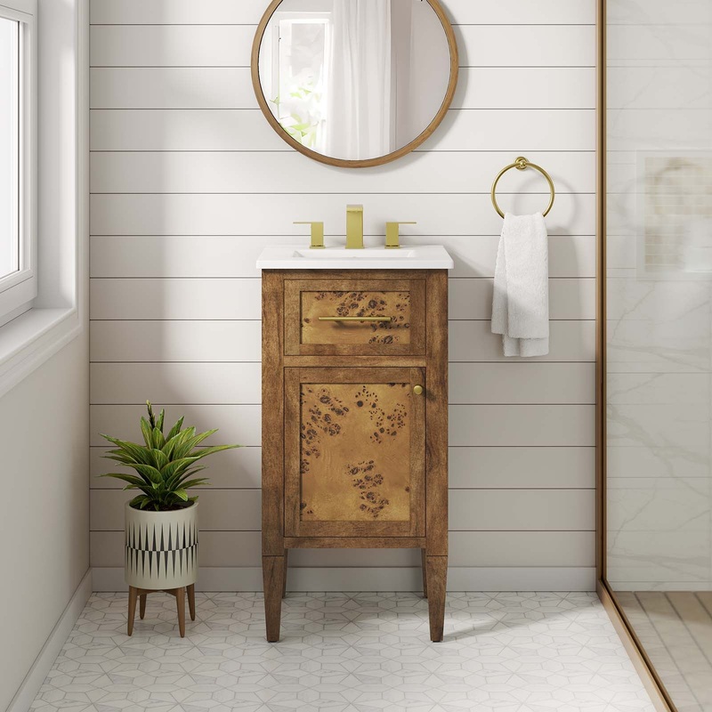 Elysian 18 Wood Bathroom Vanity Modway Model: eei-6436