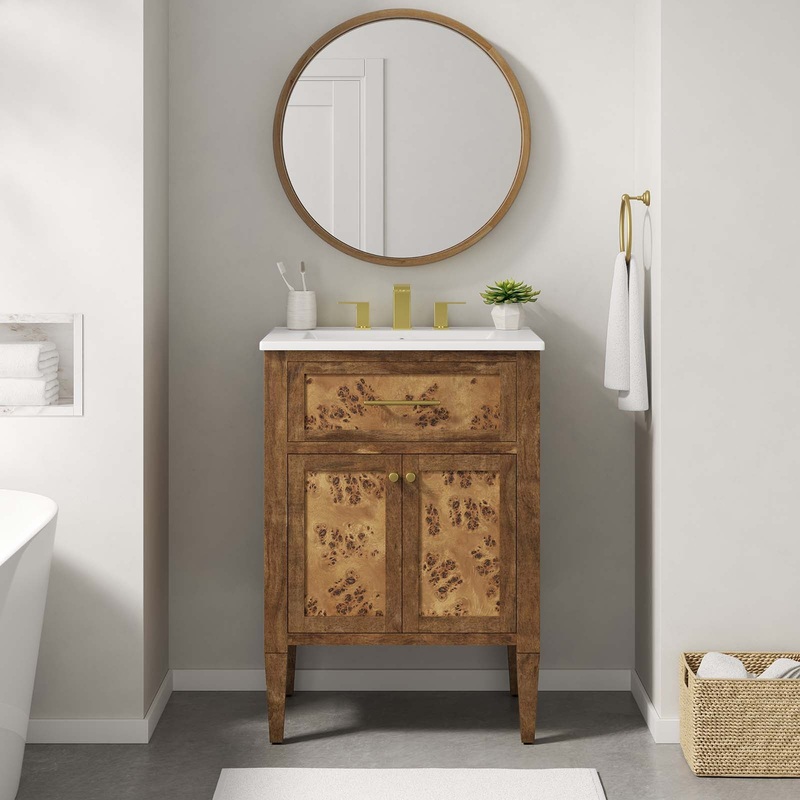 Elysian 24 Wood Bathroom Vanity Modway Model: eei-6440