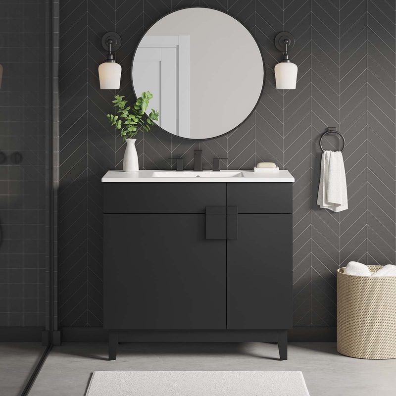 Miles 36 Bathroom Vanity Cabinet (Sink Basin Not Included) Modway Model: eei-6400