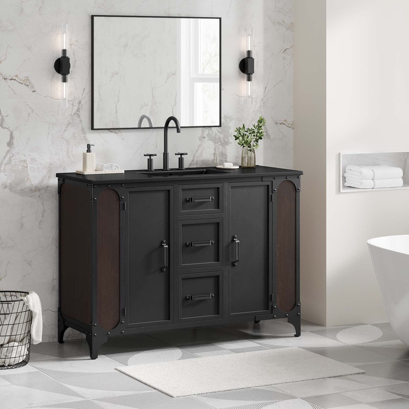 Steamforge 48 Single Sink Bathroom Vanity Modway Model: eei-6420