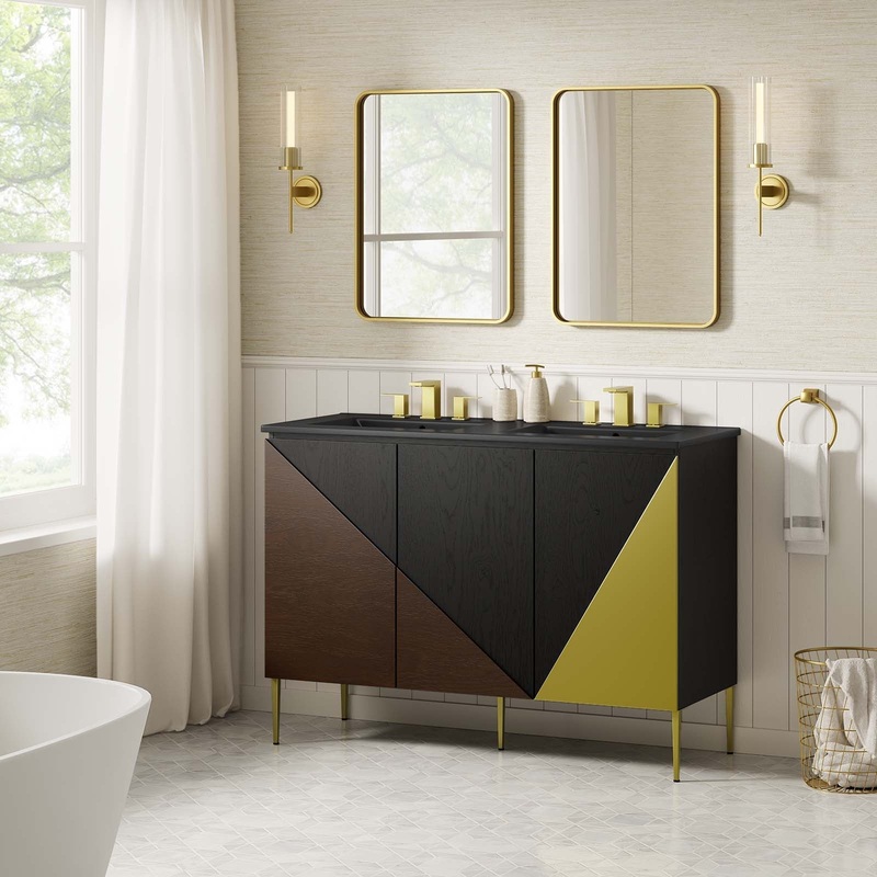 Alchemist 48 Double Sink Bathroom Vanity Modway Model: eei-6667