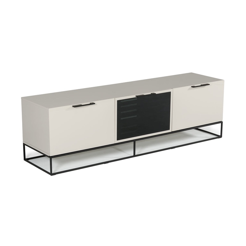 Modrest Hera Modern Grey & Black Tv Stand Model VGCNCP1411TV1