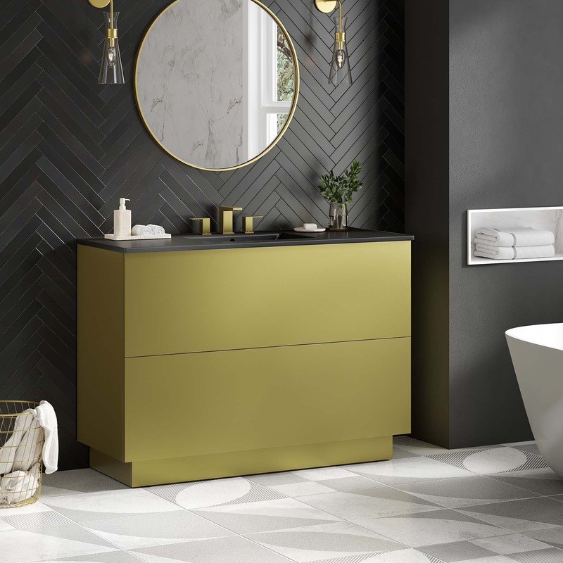 Quantum 48 Single Sink Bathroom Vanity Modway Model: eei-6432