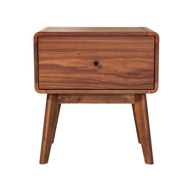 Modrest Marshall Mid Century Modern Walnut Nightstand Model VGMABR-39-NS