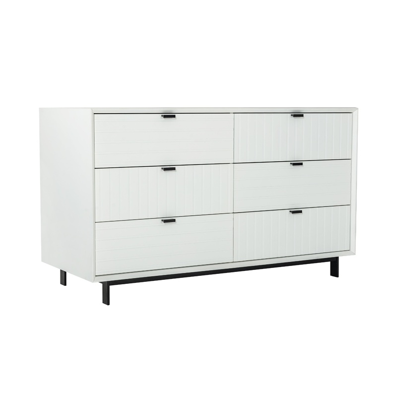 Nova Domus Valencia Contemporary White Dresser Model VGMABR-76-DRS
