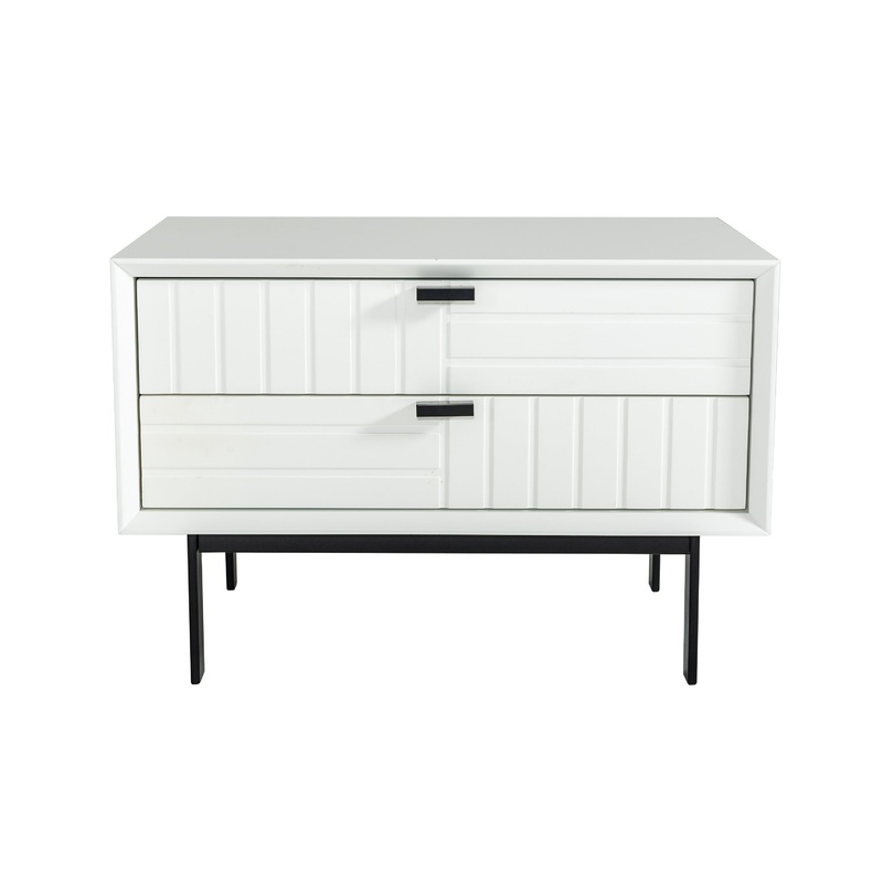 Nova Domus Valencia Contemporary White Nightstand Model VGMABR-76-NS