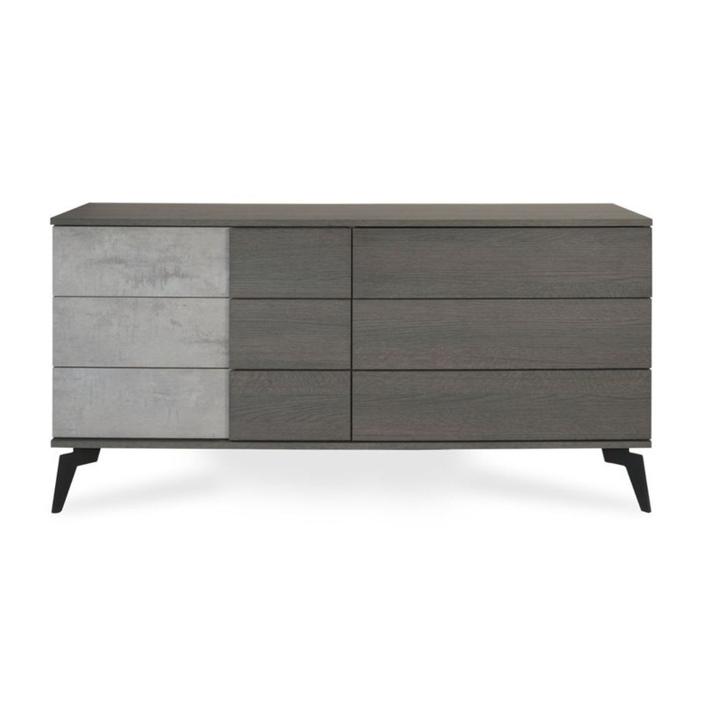 Nova Domus Palermo Italian Modern Faux Concrete & Grey Dresser Model VGACPALERMO-DRS