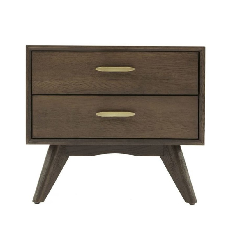 Modrest Novak Modern Dark Oak Nightstand Model VGLBNANT-NS60