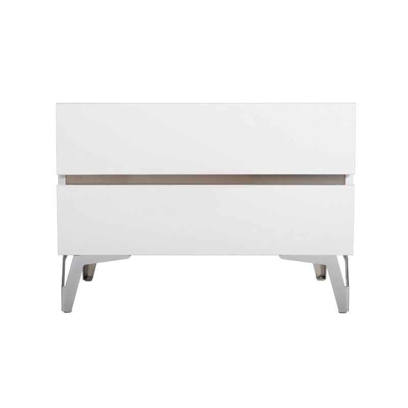 Nova Domus Angela Italian Modern White Nightstand Model VGACANGELA-NS