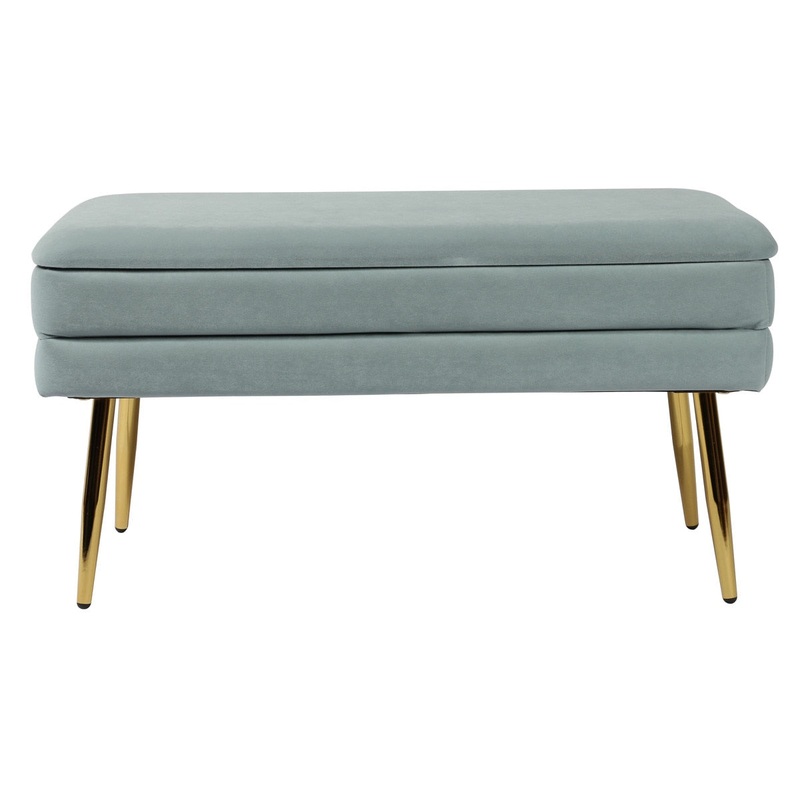 Ziva Sea Blue Storage Bench Model: TOV-OC6466