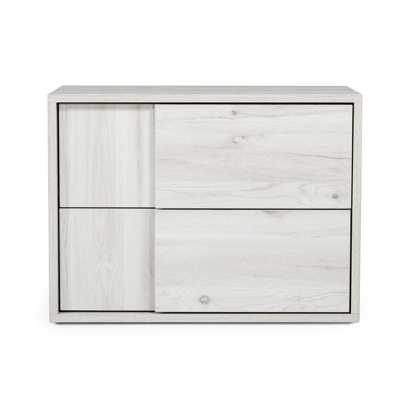 Nova Domus Asus Italian Modern White Washed Oak Nightstand Model VGACASUS-NS-ASH