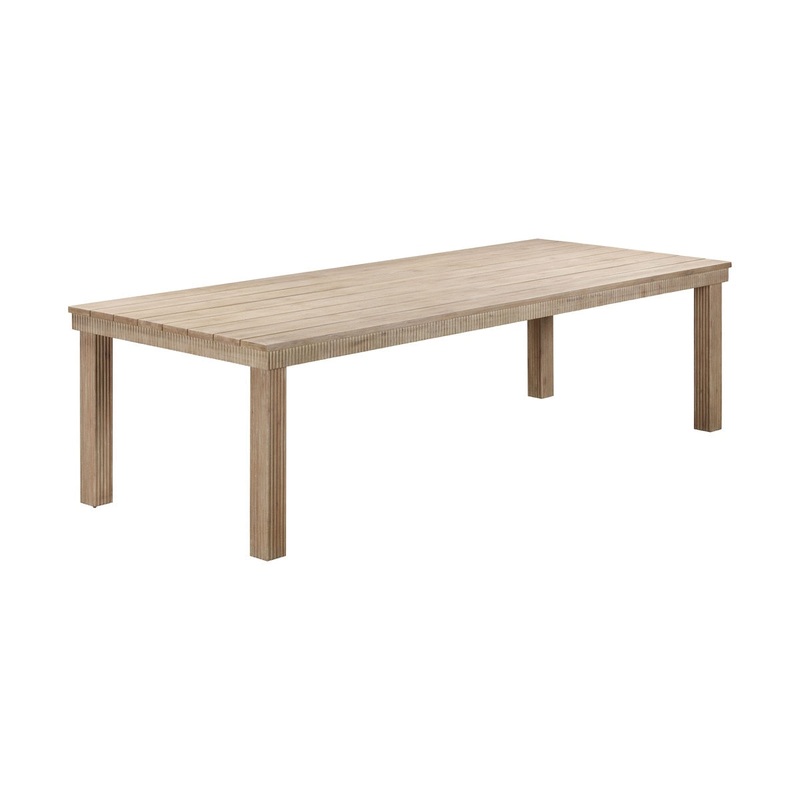 Cassie Natural Outdoor 108 Rectangular Dining Table Model: TOV-O54293