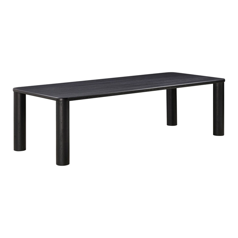 Akola Black Oak Rectangular Dining Table Model: TOV-D54247