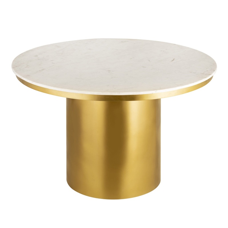 Alisin Marble 47 Round Dining Table Model: TOV-GT5506