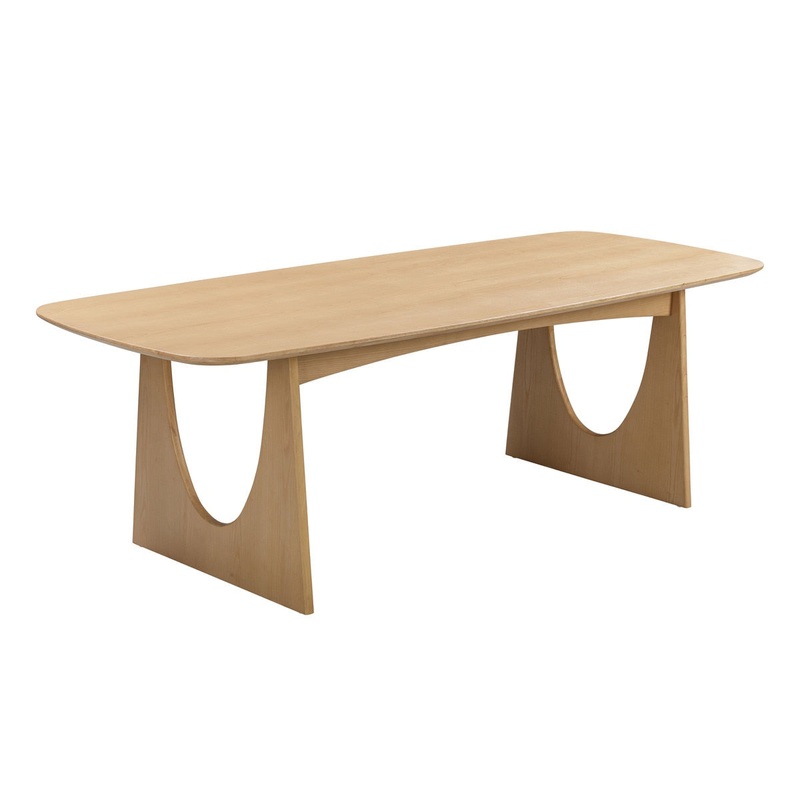 Cybill Natural Ash 94 Rectangular Dining Table Model: TOV-D54219