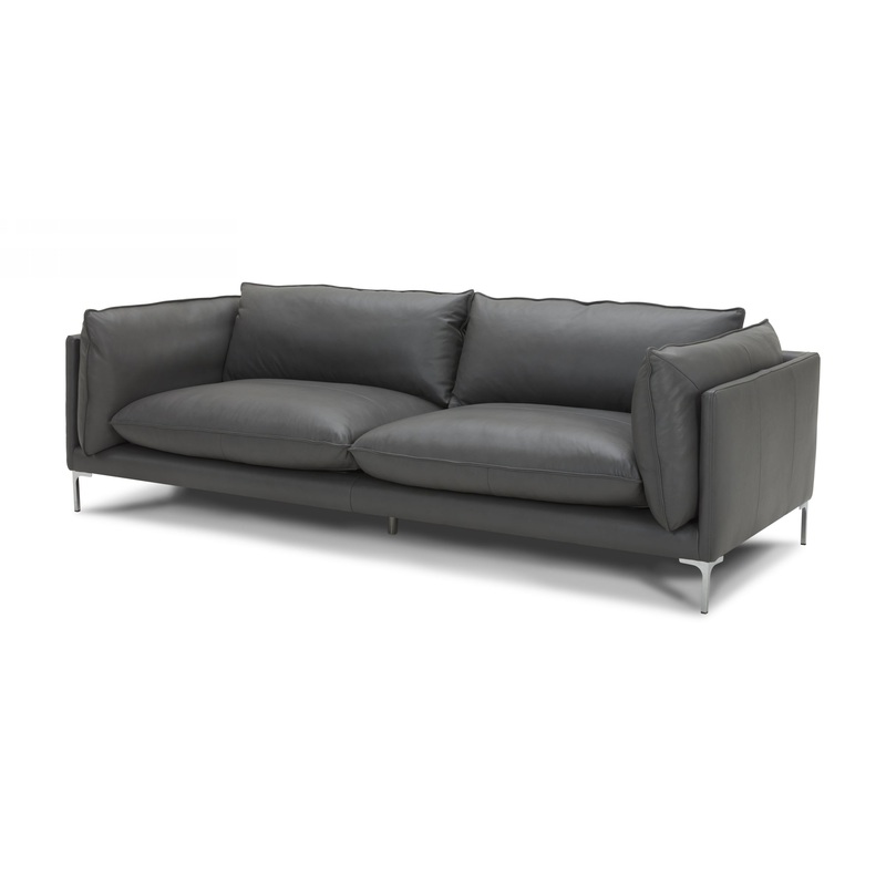 Divani Casa Harvest Modern Grey Full Leather Sofa Model VGKKKF2627-L2925-SOFA