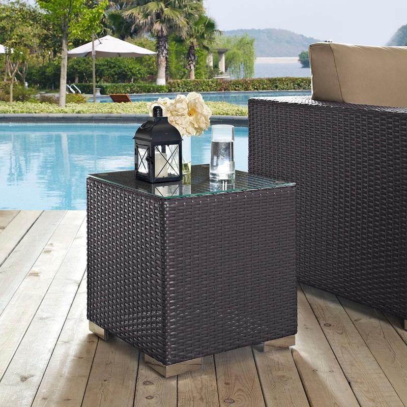 Convene Outdoor Patio Side Table Modway Model: eei-1909