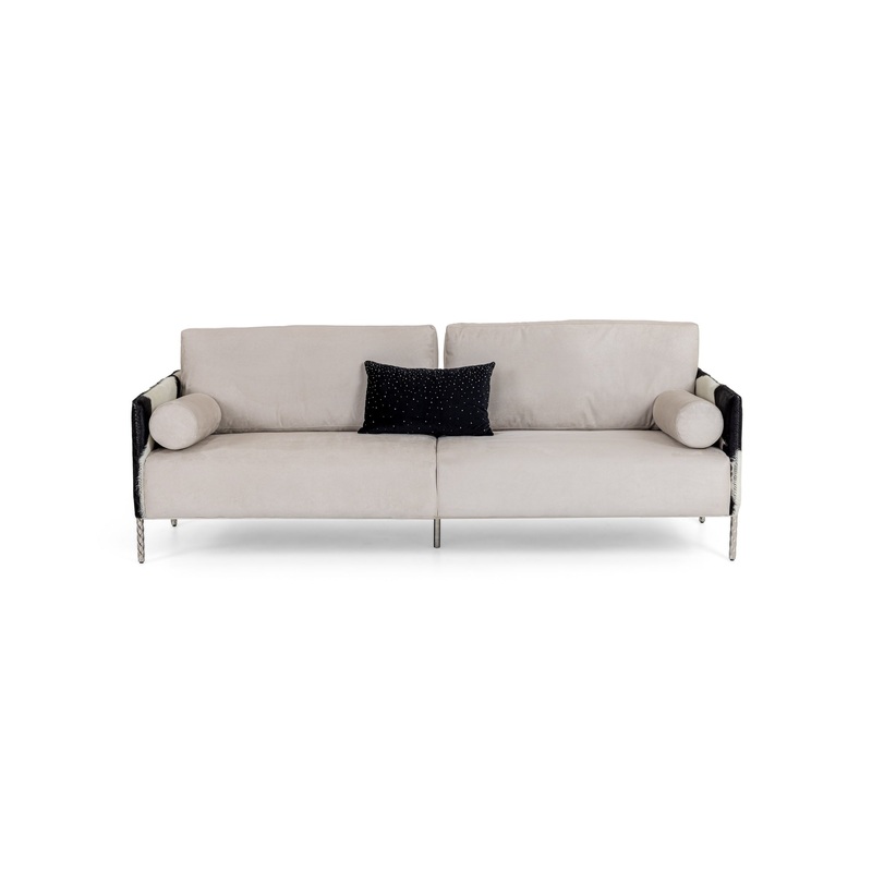Divani Casa Pueblo Modern Cow Hide Sofa Model VGODZW-20028-S