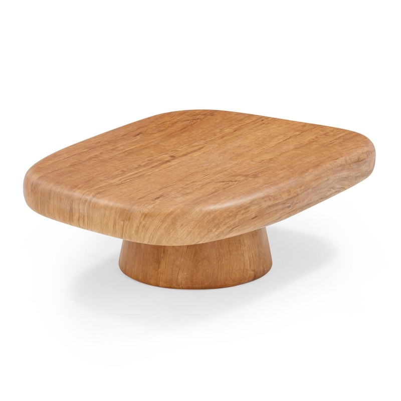 Darial Wood Grain Pattern Indoor/Outdoor Coffee Table Model: TOV-OC54469