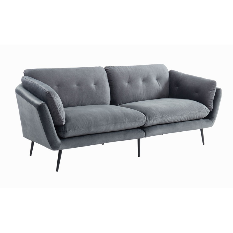 Divani Casa Cody Modern Dark Grey Fabric Sofa Model VGHCJYM2013-DKGRY