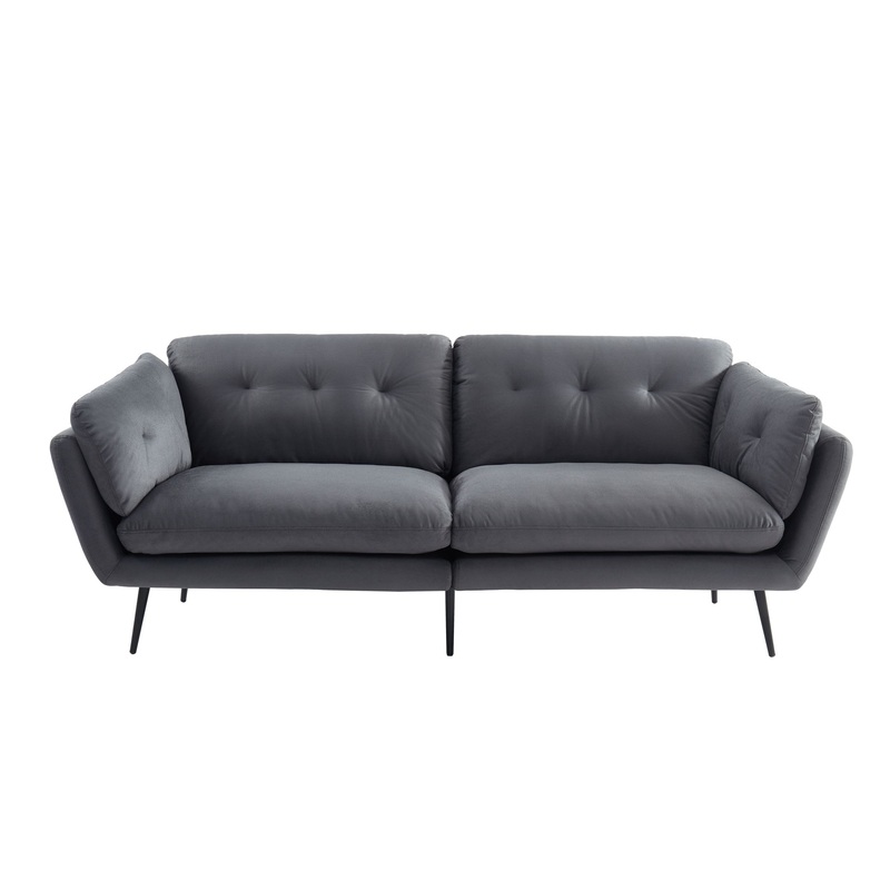 Divani Casa Cody Modern Grey Fabric Sofa Model VGHCJYM2013-GREY