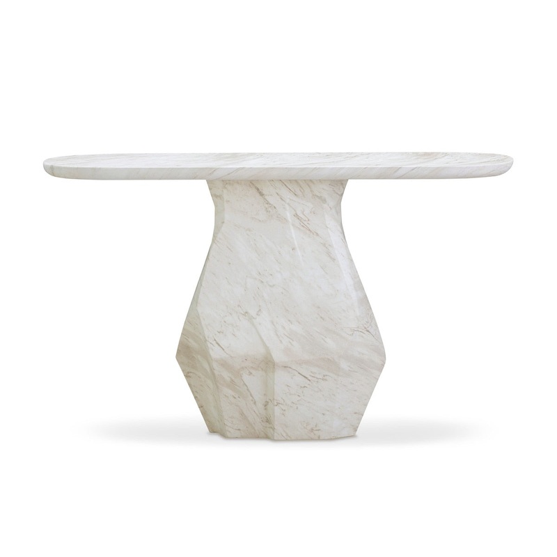 Esme Faux Marble Indoor / Outdoor Long Console Table Model: TOV-OC54417
