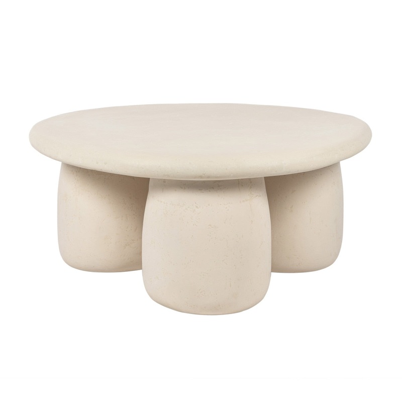 Rahul Off-White Round Coffee Table Model: TOV-OC18720