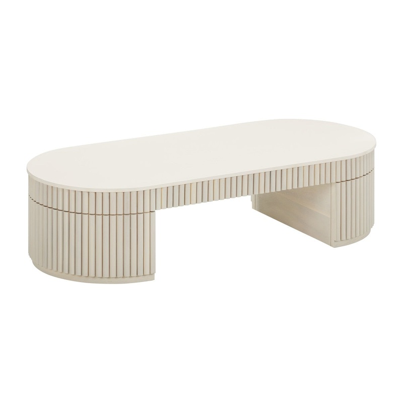 Bella Cream Oval Coffee Table Model: TOV-OC54323