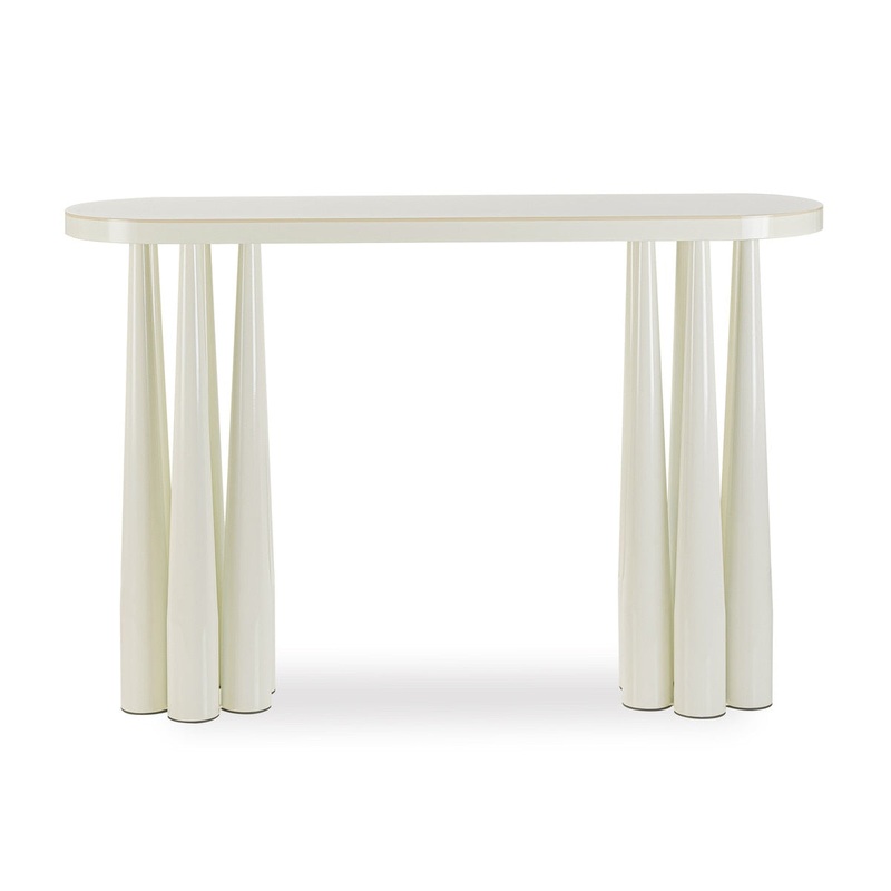 Titan Cream Glossy Console Table Model: TOV-OC69122